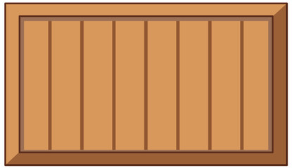 Wooden banner isolated cartoon