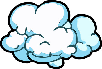Cloudy png graphic clipart design