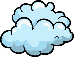 Cloudy png graphic clipart design