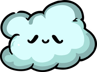 Cloudy png graphic clipart design