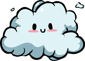 Cloudy png graphic clipart design