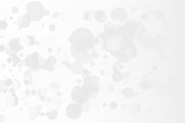 Light bokeh background. Simple gray backdrop. Vector illustration