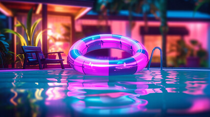 pool party neon