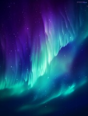 Aurora Borealis abstract background, northern lights in polar night sky illustration, natural phenomenon, cosmic miracle, wonder, neon glowing lines, ultraviolet, Generative AI
