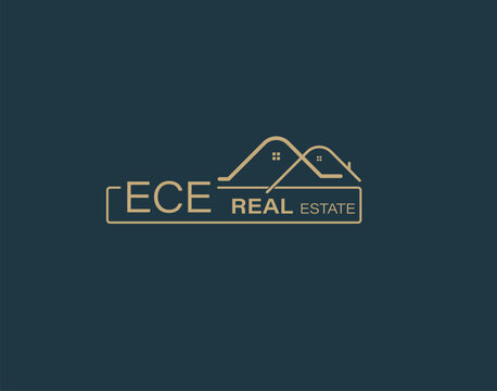 ECE Real Estate and Consultants Logo Design Vectors images. Luxury Real Estate Logo Design