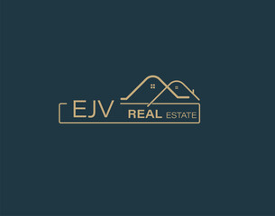 EJV Real Estate and Consultants Logo Design Vectors images. Luxury Real Estate Logo Design