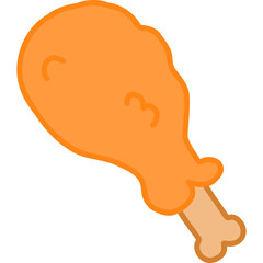 Fried Chicken hand draw