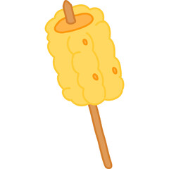 Grilled corn hand draw