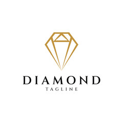 Diamond logo design vector illustration