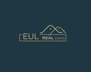 EUL Real Estate and Consultants Logo Design Vectors images. Luxury Real Estate Logo Design