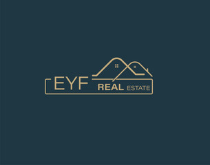 EYF Real Estate and Consultants Logo Design Vectors images. Luxury Real Estate Logo Design