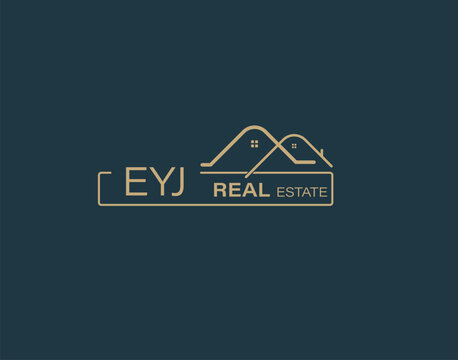 EYJ Real Estate and Consultants Logo Design Vectors images. Luxury Real Estate Logo Design
