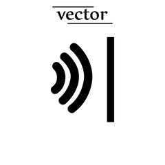 soundproof icon symbol illustration on white background. 