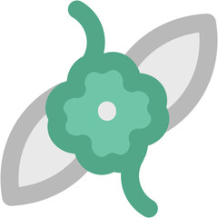 Plant icon in editable line vector