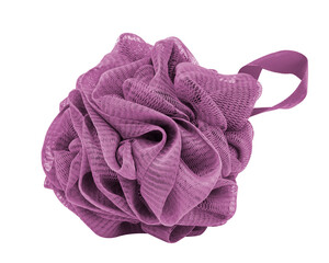 sponge for shower or bath isolated on the white