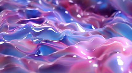 Fototapeta premium A blue and pink abstract background containing waves