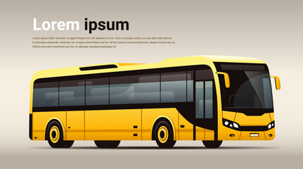 city bus vehicle modern public transport urban and countryside traffic comfortable moving concept © mast3r