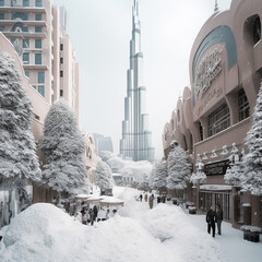 Obraz premium snow_in_dubai