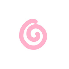 pink spiral lollipop