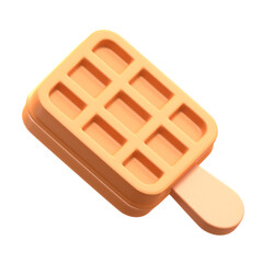 waffle stick ice cream illustration