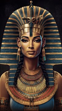 Nefertity, egyptian queen, ai based