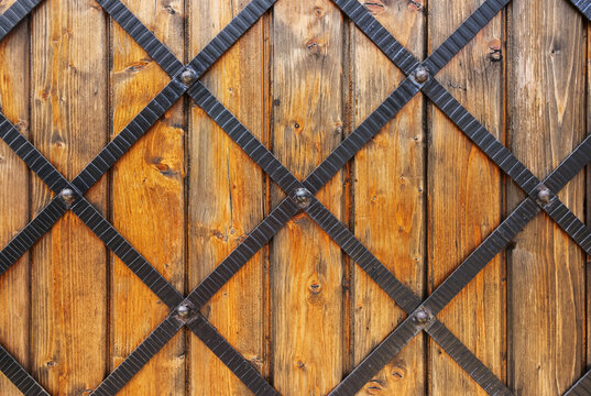 forged wooden door texture in middle east style. architectural element