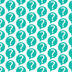 Pattern background Question mark sign icon