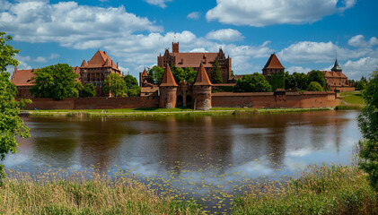 Naklejka na ściany i meble medieval Teutonic castle in Malbork