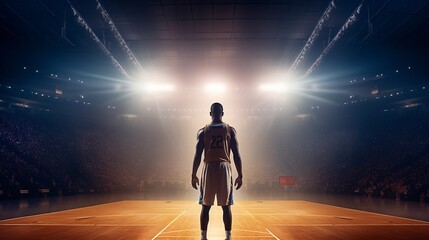 Basketball Player, Generative AI, Illustration