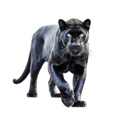 Panther isolated on white created with Generative AI