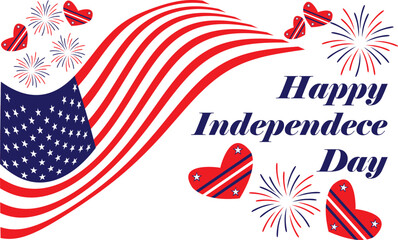Obraz premium independence day background