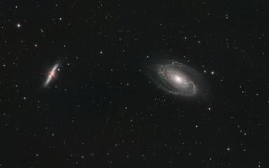 M81 & M82 Bodes Galaxy and the Cigar Galaxy