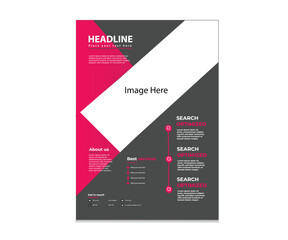 Business flyer design and template