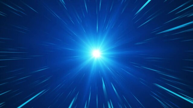 3D animation. Abstract Hyper Jump into Another Galaxy. Creative Cosmic Background. Speed of Light. Neon Glowing Rays in Motion. Hyper Speed Space Travel Concept. Fast Travel through Time Teleport
