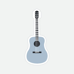 Fototapeta na wymiar acoustic guitar vector illustration