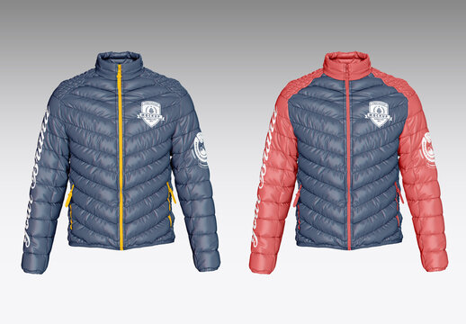 Padded Down Jacket Mockup