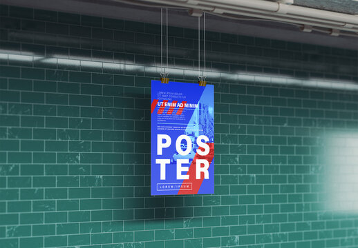 Subway Poster mockup