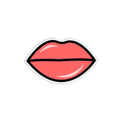 lips isolated on white background