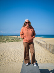 Woman on the beach, Hossegor France