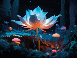 Obraz na płótnie Canvas Elpis Flower - the spirit of Hope (Greek mythology) - AI generated