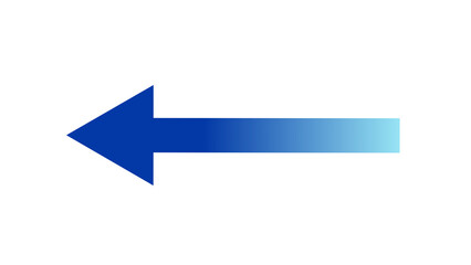 左矢印（青）のイラスト