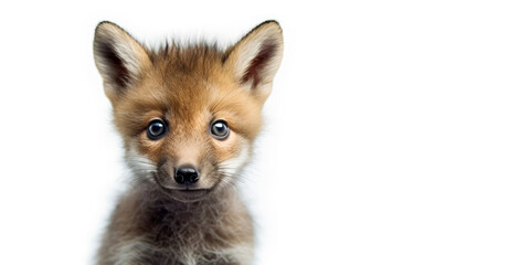 Fototapeta premium Cute baby boar isolated on a white background. Generative AI