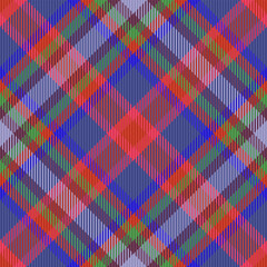 Fabric texture check of pattern vector seamless with a textile plaid tartan background.