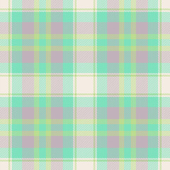 Plaid seamless pattern. Check fabric texture. Vector textile print.