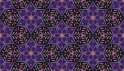Geometric ethnic pattern seamless flower color. seamless pattern. Design for fabric,curtain,background,carpet,wallpaper,clothing,wrapping,Batik,mandalas,fabric,Vector illustration. pattern style.