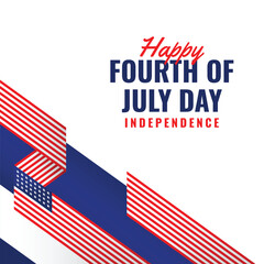 fourth of july day event background illustration