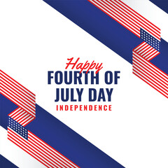 fourth of july day event background illustration