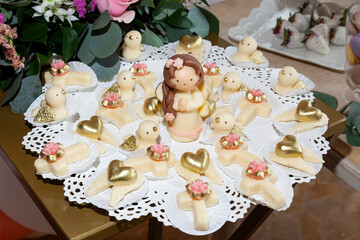 Social Event; Individual Presentation Of Sweets And Desserts For Party Guests