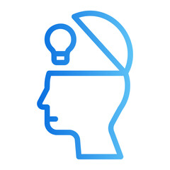 open mind gradient icon