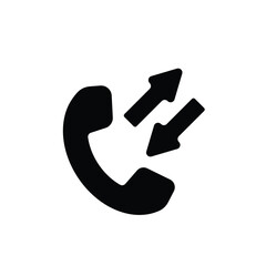 Callback icon cell phone call vector